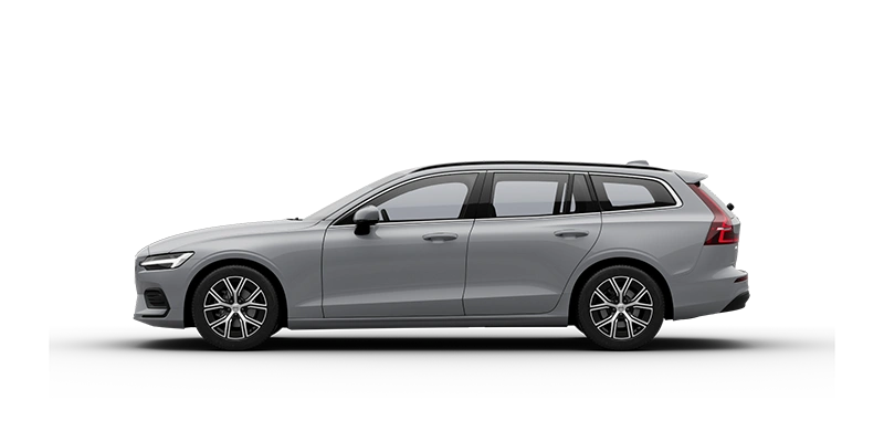 Vue latérale d’un V60 gris