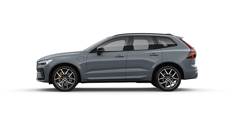 Vue latérale d’un XC60 gris