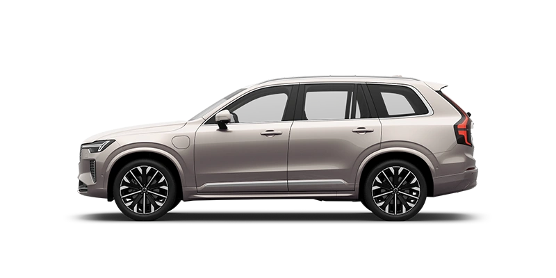 Vue latérale d’un XC90 gris